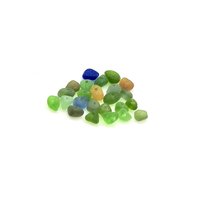 drilled beach glass 
