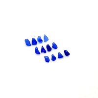 cobalt blue beach glass charms