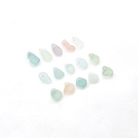 drilled beach glass charms