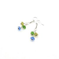colorful pierced drop earings
