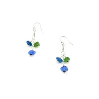 shades of blue and green
