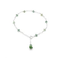 sea glass anklet for women