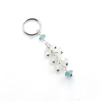 sea glass keychain