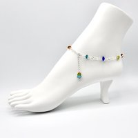 adjustable silver chain dangle