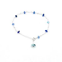 beach glass ankle jewelry