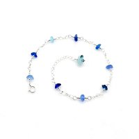 sea glass anklet for women