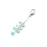 cluster style zipper pull charm