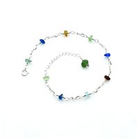 sea glass anklet