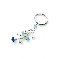 sea glass keyring for women