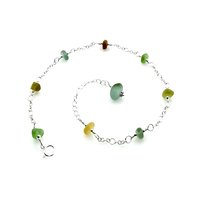 sea glass anklet for women