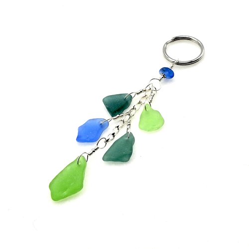 sea glass keychain