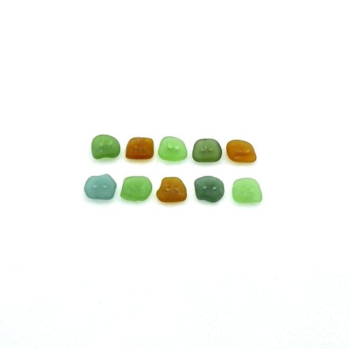 beach glass buttons