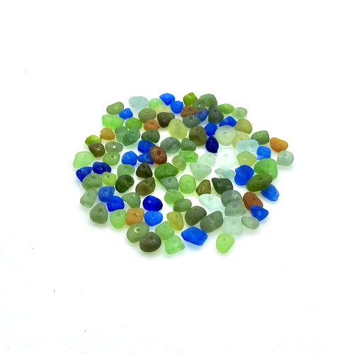 real sea glass beads