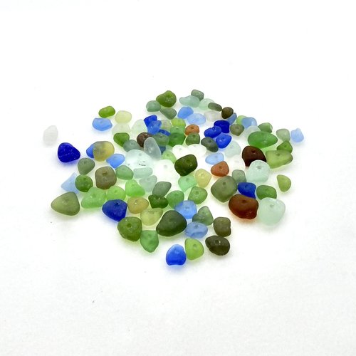 genuine sea glass beads