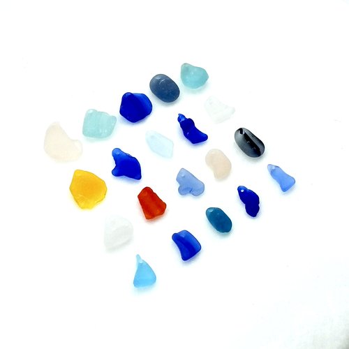 Jewelry Making Supplies Unique Sea Glass Beads Charms 