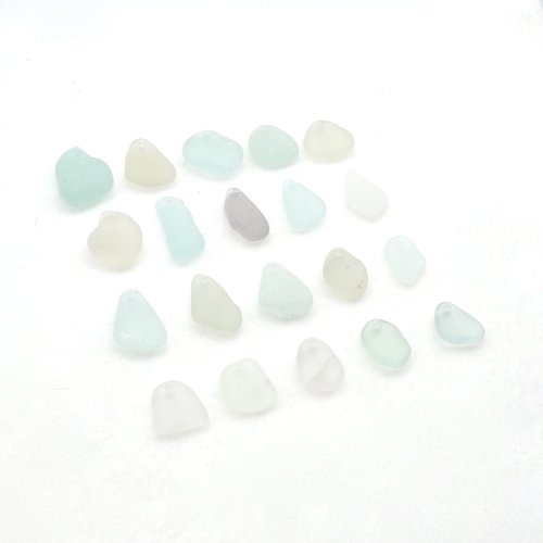 top drilled beach glass