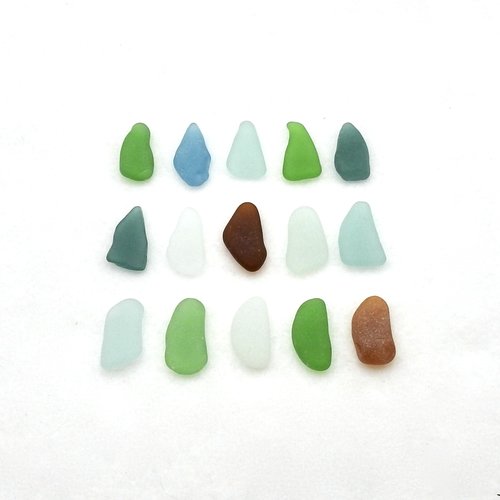 15 long sea glass pieces
