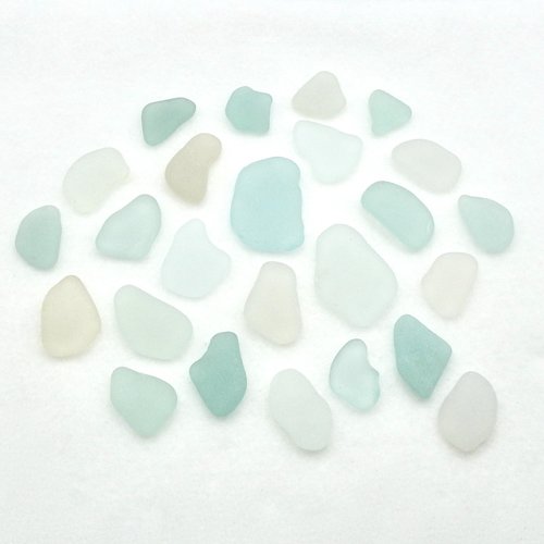 large natural sea glass 