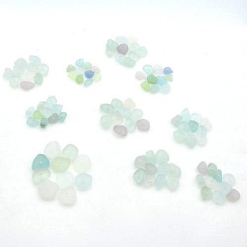 Jewelry Beads Center Drilled Sea Glass Gift Making Craft Supply