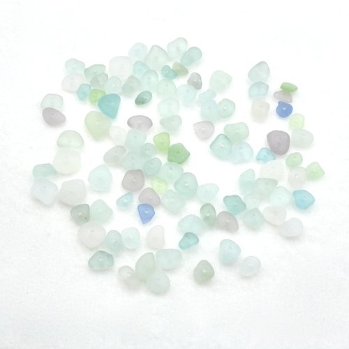 Jewelry Beads Center Drilled Sea Glass Gift Making Craft Supply