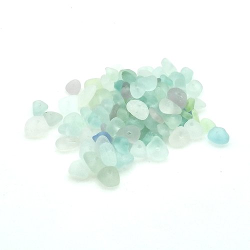 Jewelry Beads Center Drilled Sea Glass Gift Making Craft Supply