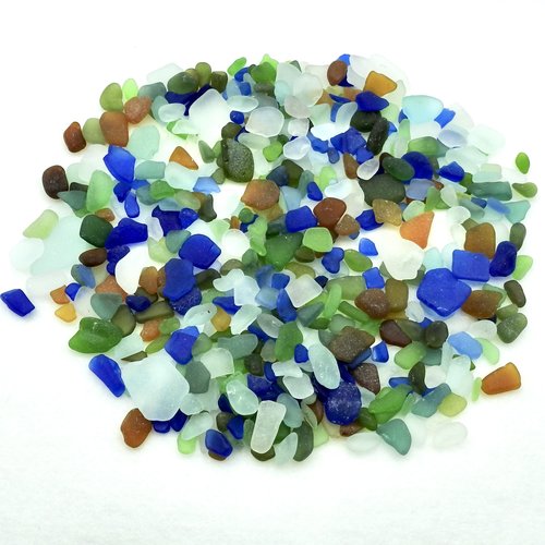 Bulk Sea Glass 1/2 Lb Craft Quality Mosaic Art Terrarium Decor 