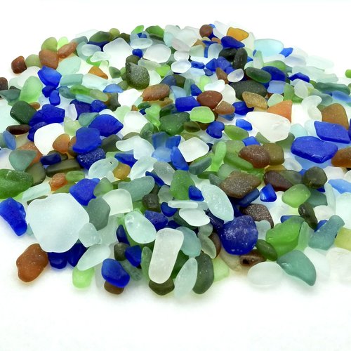 Bulk Sea Glass 1/2 Lb Craft Quality Mosaic Art Terrarium Decor 