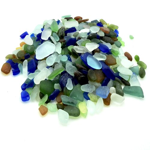 Bulk Sea Glass 1/2 Lb Craft Quality Mosaic Art Terrarium Decor 