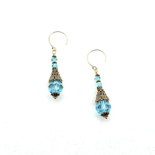 long gold dangle decorative cone