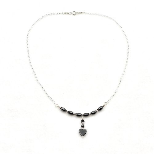oval black hematite gemstone beads
