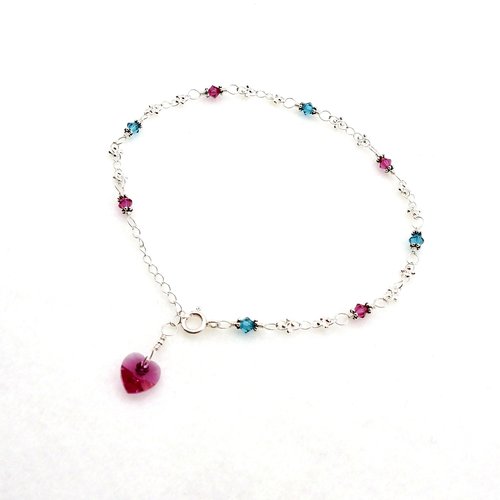 wire wrapped together by hand with sterling silver wire