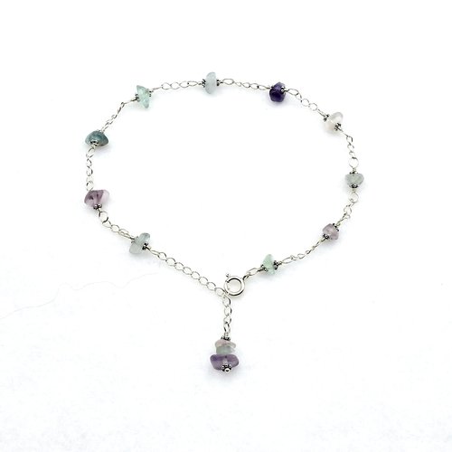 wire wrapped together by hand with sterling silver wire 
