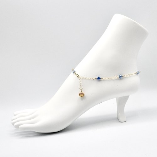 vermeil Bali bead dangle