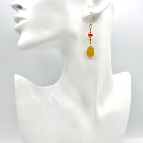 pierced gold dangles