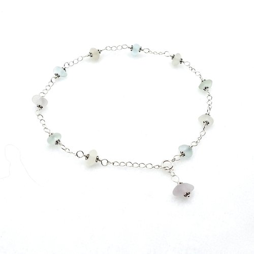 sea glass anklet 