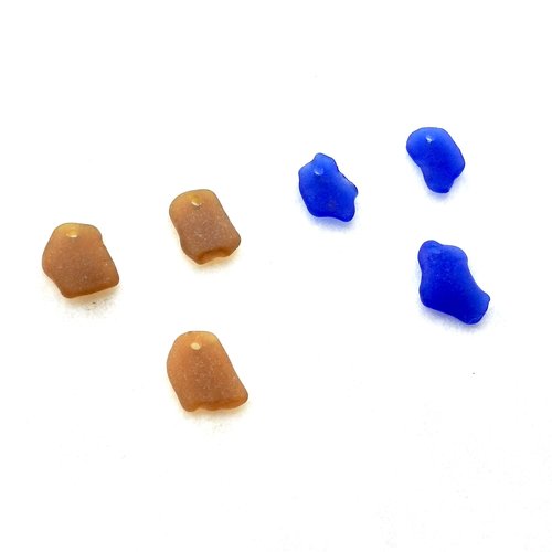 drilled beach glass