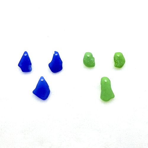 sea glass earring and necklace charms