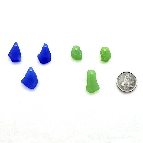 top drilled beach glass