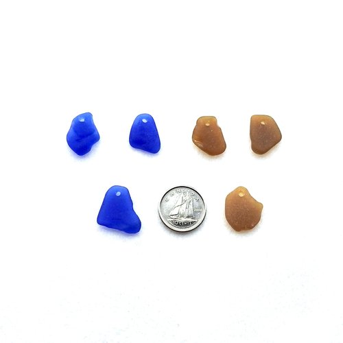 cobalt blue and light brown