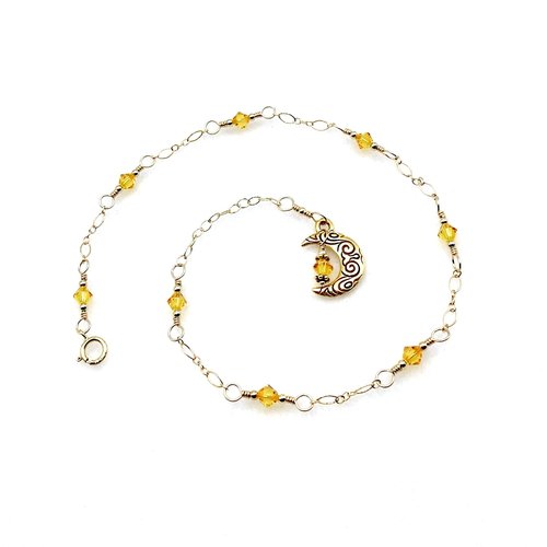 Swarovski Elements handmade ankle bracelet