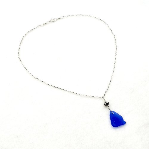 this real sea glass jewelry was wire wrapped together by hand