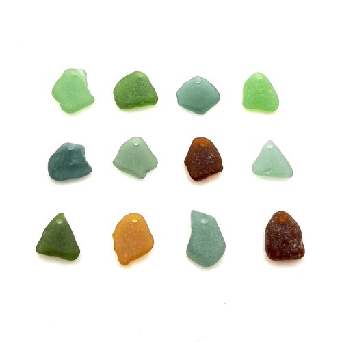 sea glass pendants and charms