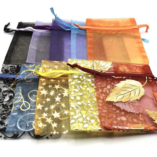 Organza Bags 3x4 Canada, Set of 10, Drawstring Pouch Gift Bags, Jewelry Packaging Supplies