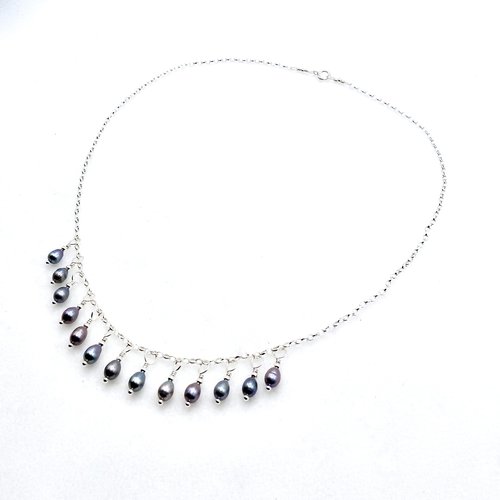 pearl fringe necklace