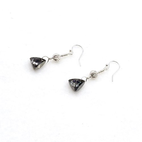 glitter bead triangle jewelry 
