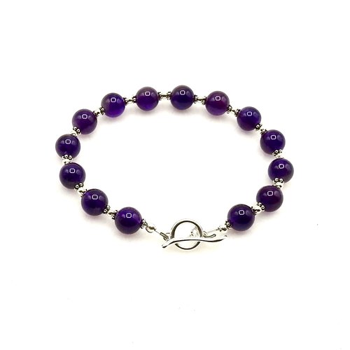 amethyst gemstone bracelet for women
