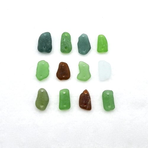 sea glass connector beads