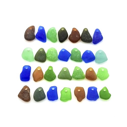 real sea glass charms