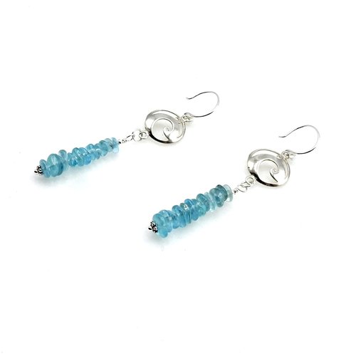 aqua blue and silver 