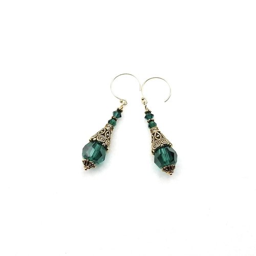 pierced round gold ear wires